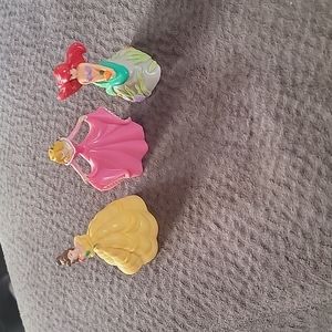 Disney's Princesses set of 3 PVC  Cake Topper Cinderella,Belle,  and Mermaid